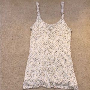 Lottie moss mini dress with flowers from pacsun